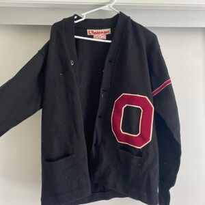 Vintage Knit Varsity Cardigan